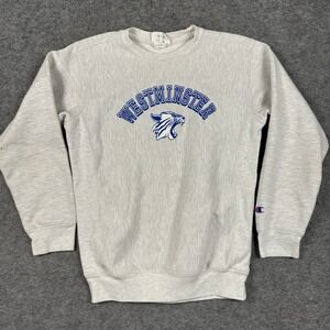 Champion Reverse Weave Sweatshirt YL 10-12 Westminster Wildcats Vintage Preppy